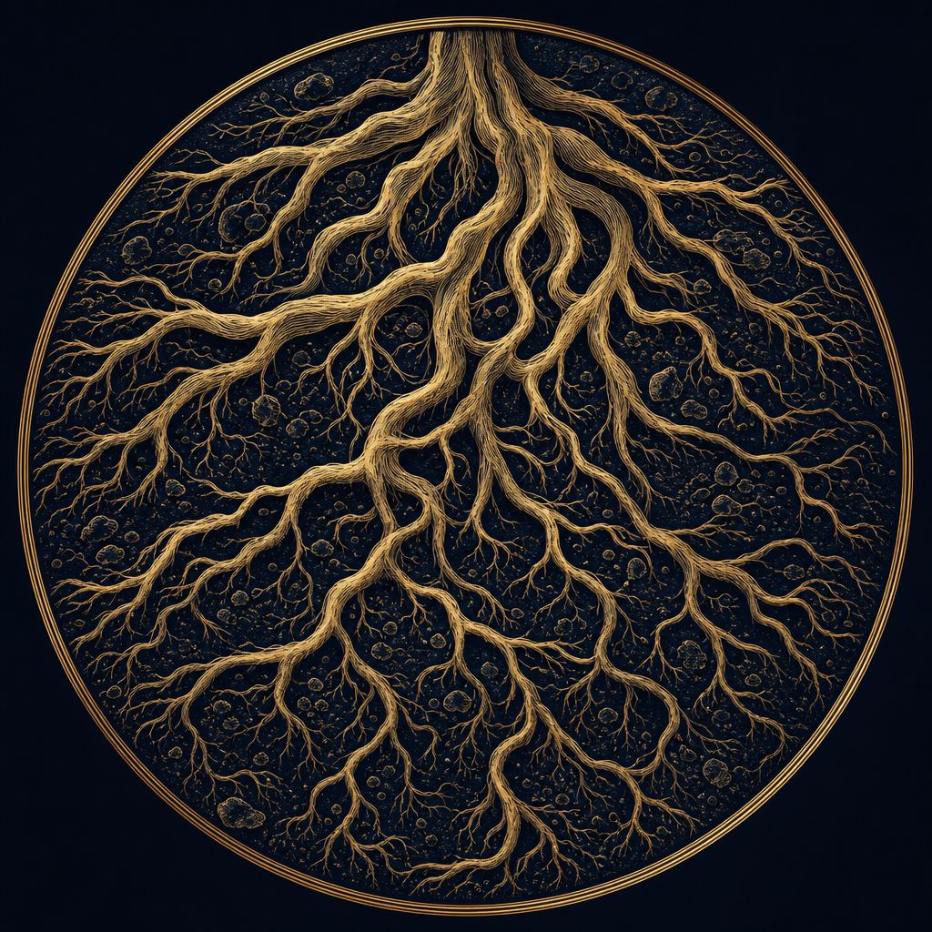 Olive tree roots representing the foundation of Nofal Capital's operating philosophy